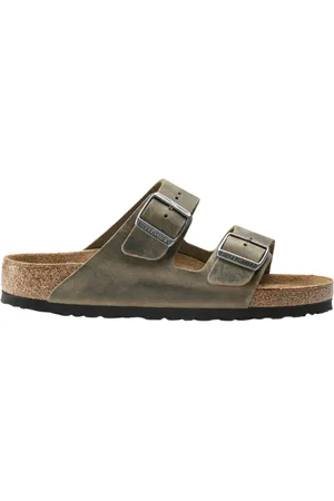Birkenstock Sliders, male, , Size: 9 US Arizona Soft Footbed Sandals