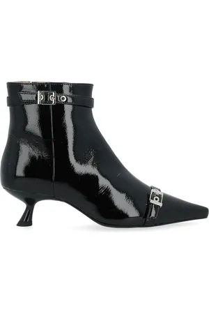 Ganni Heeled Boots, female, , Size: 7 US Eyelets Kitten Heel Boot Napla