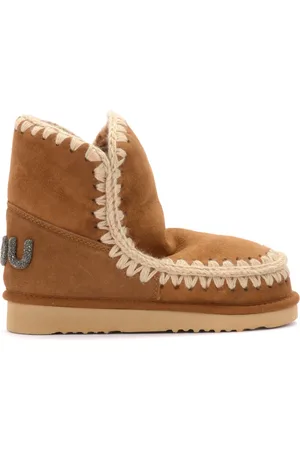 Mou Winter Boots, female, , Size: 6 US Glitter Logo Cognac Eskimo Boots