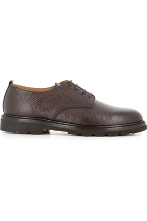 HENDERSON BARACCO Laced Shoes, male, , Size: 10 1/2 US Leather Derby Flat Shoes