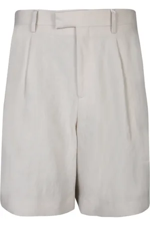 LARDINI Casual Shorts, male, , Size: M Linen Bermuda Shorts with Side Pockets