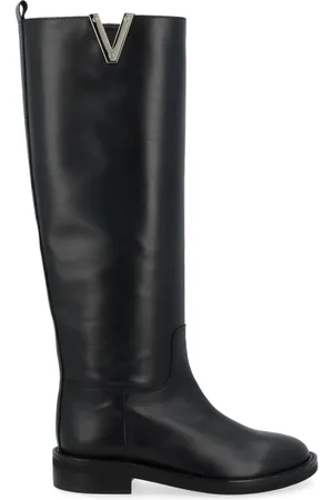 Via Roma High Boots, female, , Size: 7 1/2 US High Boot with V Silver