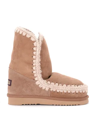 Mou Winter Boots, female, , Size: 10 US Brown and Pink Double Face Boot