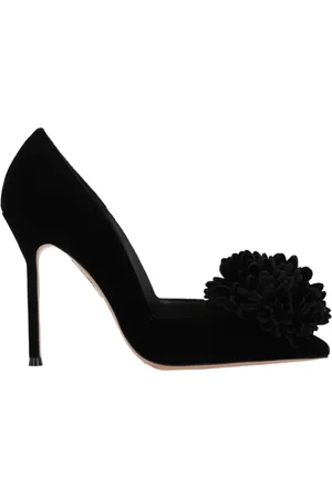 Aquazzura Pumps, female, , Size: 7 US Velvet Heeled Pumps