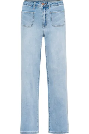 Kaffe Straight Jeans, female, , Size: S Flared Jeans Light Washed Denim