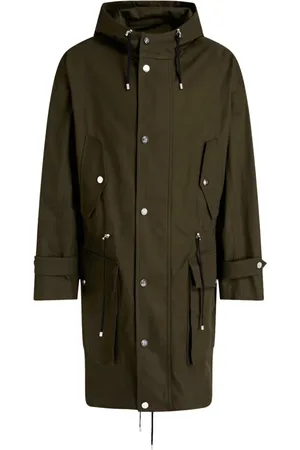 Balmain Parkas, male, , Size: L Army Fishtail Parka Coat
