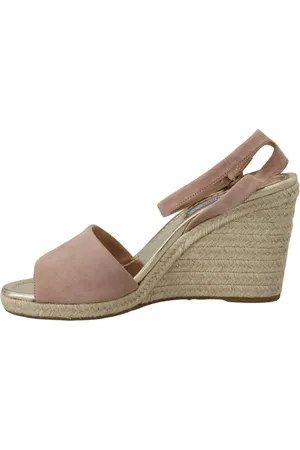 Prada Wedges, female, , Size: 11 US Elegant Suede Wedge Sandals