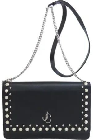 Jimmy Choo Pre-owned Cross Body Bags, female, , Size: ONE SIZE Pre-owned Leather shoulder-bags