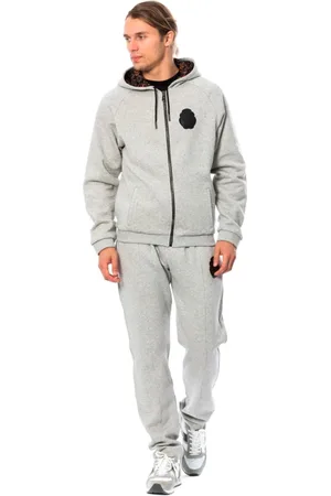 BILLIONAIRE Training Sets, male, , Size: 4XL Luxury Hooded Cotton Sweatsuit