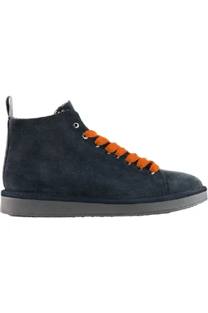 Panchic Sneakers, male, , Size: 8 US Suede Sneakers with Orange Laces