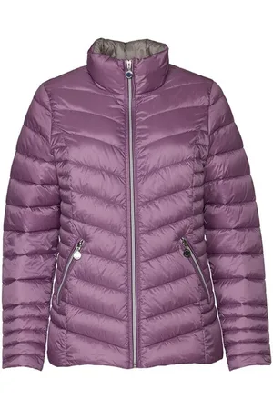 Danwear Down Jackets, female, , Size: L Light Down Jacket Very Grape/Rock Ridge
