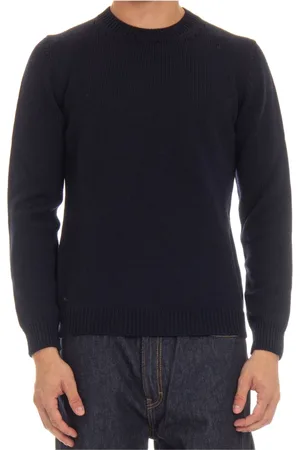 Roberto Collina Round-neck Knitwear, male, , Size: XL Merino Sweater High Quality