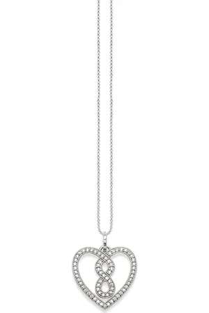 Thomas Sabo Necklaces, female, , Size: ONE SIZE Infinity Heart Pendant Necklace Silver