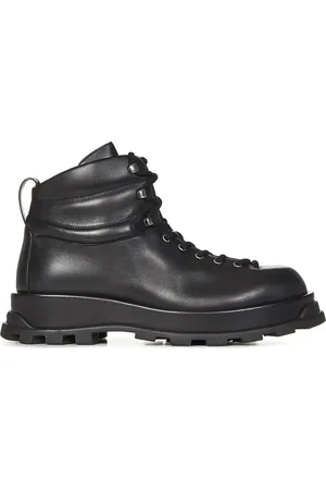 Jil Sander Lace-up Boots, male, , Size: 11 US Lace-Up Leather Boots
