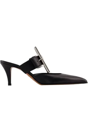 Alexander McQueen Heeled Mules, female, , Size: 8 US Leather heels