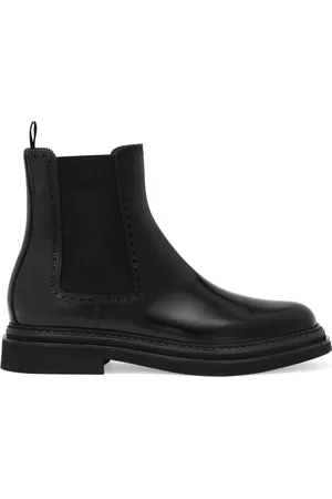 Dolce & Gabbana Chelsea Boots, male, , Size: 12 US Flat Shoes Brushed Ankle Boot