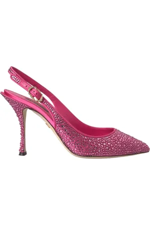 Dolce & Gabbana Pumps, female, , Size: 9 US Crystal Slingback Heels Sandals