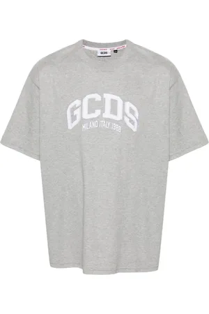 GCDS T-Shirts, male, , Size: 2XS T-shirts and Polos Grey
