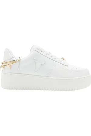 Windsor Sneakers, female, , Size: 10 US Leather Sneakers with Bull Head