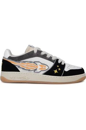 ENTERPRISE JAPAN Sneakers, male, , Size: 10 US Sneakers Rocket IN Pelle Grigia E Nera