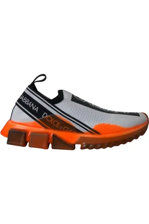 Dolce & Gabbana Sneakers, male, , Size: 6 US Black White Orange Slip On Sneakers