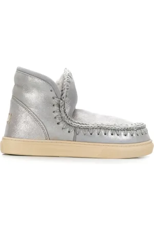 Mou Winter Boots, female, , Size: 7 US Silver Sneakers for Women Aw24