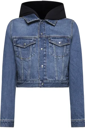 Alaïa Denim Jackets, female, , Size: S Hooded Jacket for Women