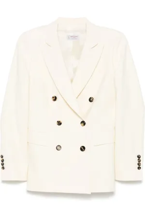 ALBERTO BIANI Blazers, female, , Size: L Double-Breasted Wool Jacket