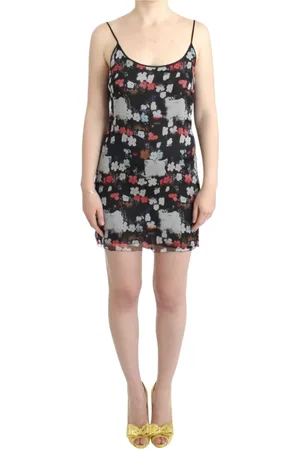 Costume National Short Dresses, female, , Size: XS Floral Silk Mini Dress