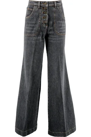 Etro Flared Jeans, female, , Size: W27 Flare-fit Used-effect Denim Jeans