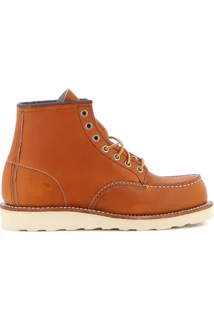 Red Wing Lace-up Boots, male, , Size: 7 US Leather Moc Toe Boot with Traction