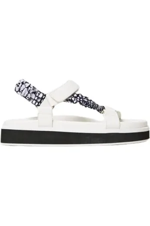 Twin-Set Flat Sandals, female, , Size: 11 US Printed Technical Sandals