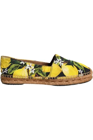 Dolce & Gabbana Espadrilles, female, , Size: 5 US Lemon Slip On Espadrilles