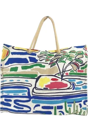 Hermès Pre-owned Tote Bags, female, , Size: ONE SIZE Pre-owned Canvas shoulder-bags