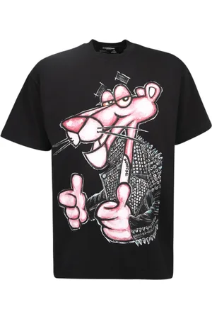 DOMREBEL T-Shirts, male, , Size: XS Pink Panther print T-shirt
