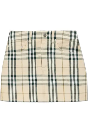 Burberry Short Skirts, female, , Size: 2XS Skirt with Check Pattern