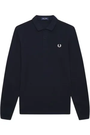 Fred Perry Polo Shirts, male, , Size: S Long Sleeve Polo Shirt