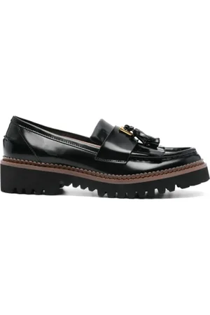 Coccinelle Loafers, female, , Size: 8 US Leather Loafers with Tassel Detail
