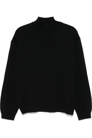 Emporio Armani Turtlenecks, male, , Size: L Knitted Sweater Mock Neck