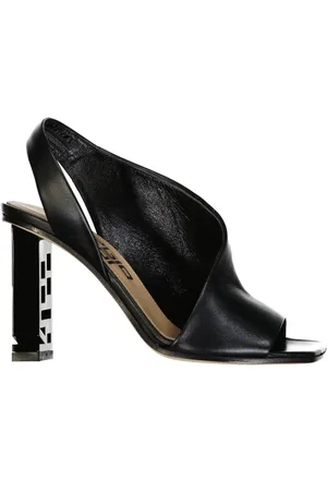 Sergio Rossi High Heel Sandals, female, , Size: 4 US Leather Sandals Square Toe Heel