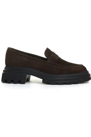 Hogan Loafers, female, , Size: 9 1/2 US Suede Loafers