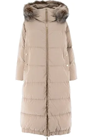 MOORER Down Coats, female, , Size: 2XS Quilted Long Down Jacket