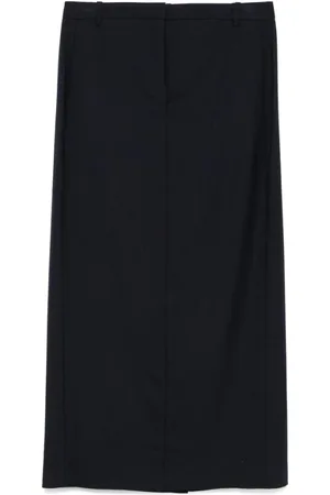 THEORY Midi Skirts, female, , Size: XS Navy Pencil Skirt