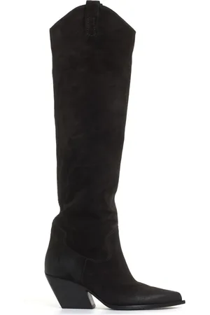 Elena Iachi Cowboy Boots, female, , Size: 7 1/2 US Suede Cowboy Boots