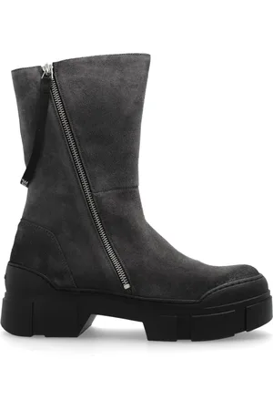 vic matiè Ankle Boots, female, , Size: 9 US Suede ankle boots on platform