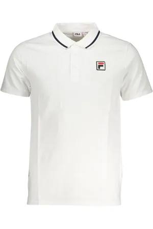 Fila Polo Shirts, male, , Size: S Short Sleeved Cotton Polo Shirt with Contrast Details