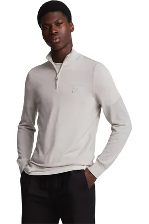 Lyle & Scott Turtlenecks, male, , Size: 2XL Eagle Merino Quarter Zip Jumper