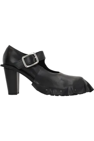Comme des Garçons Pumps, female, , Size: 9 1/2 US Heel Mary-Jane Leather Shoes