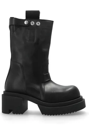 Rick Owens High Boots, female, , Size: 8 US Leather Boots Pull On Bogun