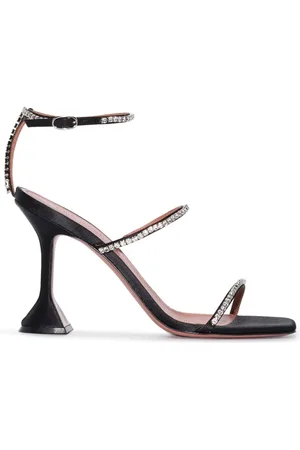 Amina Muaddi High Heel Sandals, female, , Size: 6 US Leather Sandals